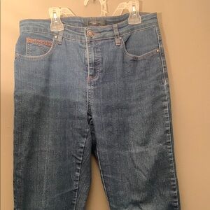 Simon Chang Blue Straight Leg Denim Jeans Classic Style